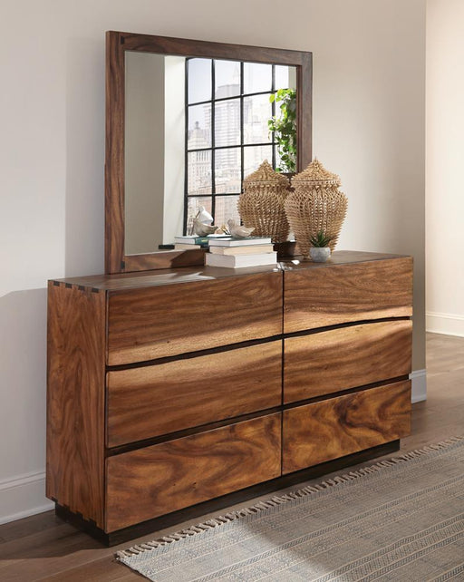 Winslow Dresser Mirror Smokey Walnut - VIP FURNITURE (NJ)