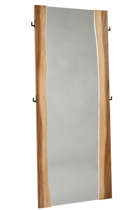 Winslow Standing Mirror Smokey Walnut and Coffee Bean - VIP FURNITURE (NJ)
