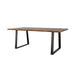 Ditman Live Edge Dining Table Grey Sheesham and Black - VIP FURNITURE (NJ)