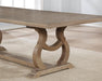 Brockway Trestle Dining Table Barley Brown - VIP FURNITURE (NJ)