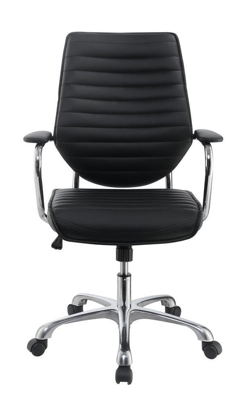 Chase High Back Office Chair Black and Chrome - VIP FURNITURE (NJ)