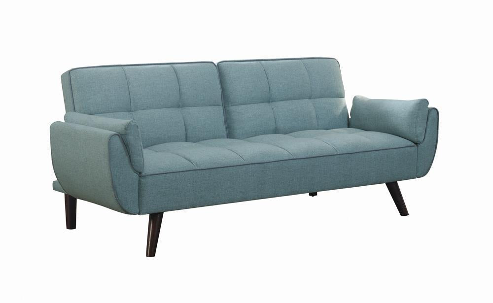 Caufield Biscuit-tufted Sofa Bed Turquoise Blue - VIP FURNITURE (NJ)