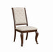 Brockway Tufted Dining Chairs Cream and Antique Java (Set of 2) - VIP FURNITURE (NJ)