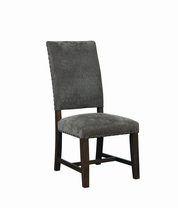 Twain Upholstered Side Chairs Warm Grey (Set of 2) - VIP FURNITURE (NJ)