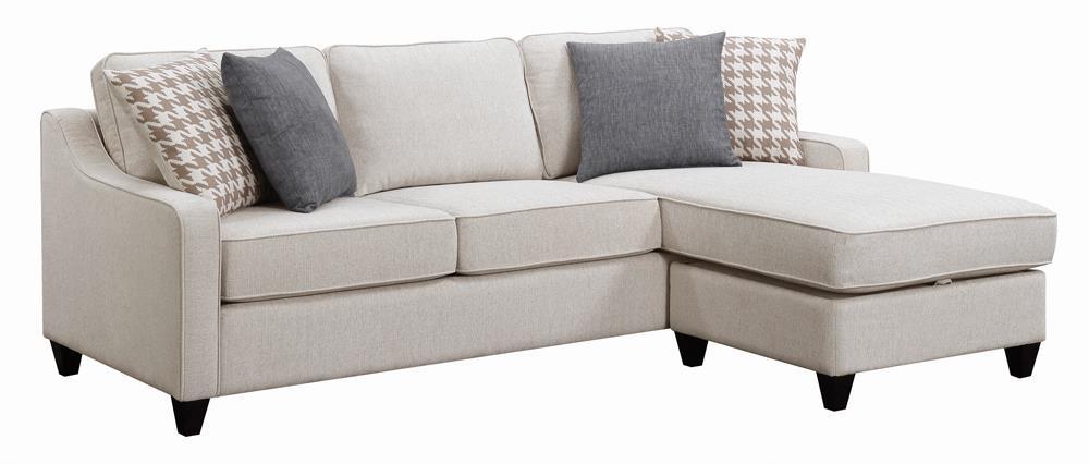 Mcloughlin Upholstered Sectional Platinum - VIP FURNITURE (NJ)