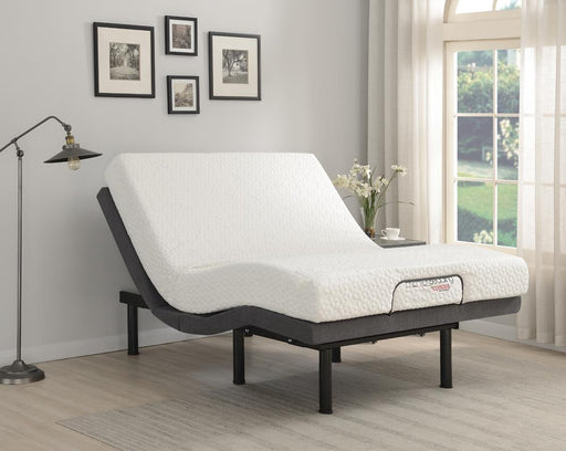 Clara Twin XL Adjustable Bed Base Grey and Black - VIP FURNITURE (NJ)