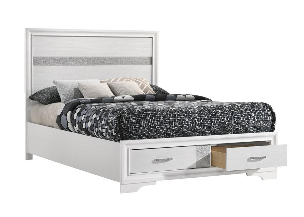 Miranda Full Storage Bed White - VIP FURNITURE (NJ)