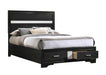 Miranda Full Storage Bed Black - VIP FURNITURE (NJ)
