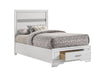 Miranda Twin Storage Bed White - VIP FURNITURE (NJ)