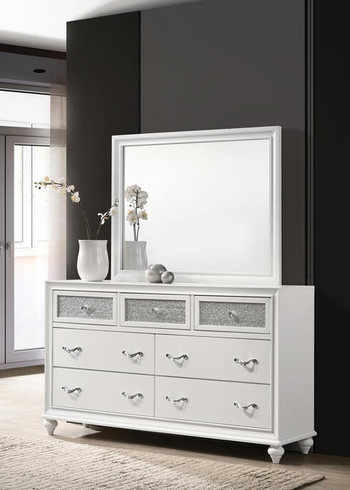 Barzini 7-drawer Dresser White - VIP FURNITURE (NJ)