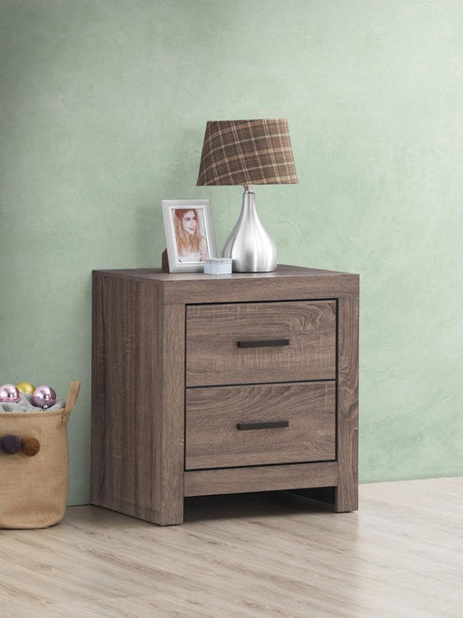 Brantford 2-drawer Nightstand Barrel Oak - VIP FURNITURE (NJ)