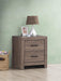 Brantford 2-drawer Nightstand Barrel Oak - VIP FURNITURE (NJ)