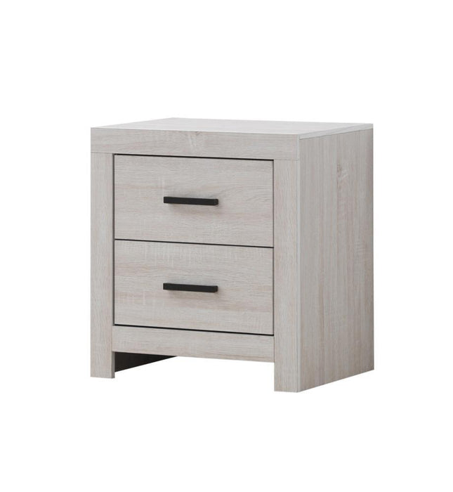 Brantford 2-drawer Nightstand Coastal White - VIP FURNITURE (NJ)