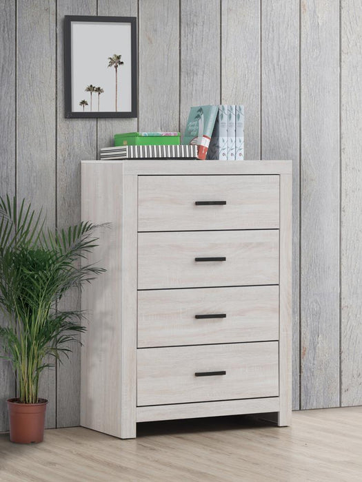 Brantford 4-drawer Chest Coastal White - VIP FURNITURE (NJ)