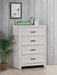 Brantford 4-drawer Chest Coastal White - VIP FURNITURE (NJ)