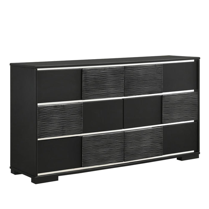 Blacktoft 6-drawer Dresser Black - VIP FURNITURE (NJ)