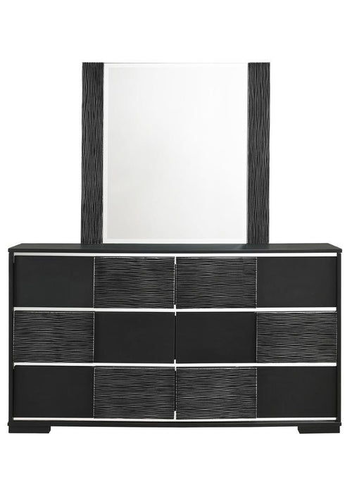 Blacktoft Rectangle Dresser Mirror Black - VIP FURNITURE (NJ)