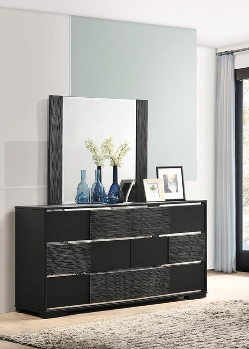 Blacktoft 6-drawer Dresser Black - VIP FURNITURE (NJ)