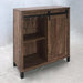Arlington Bar Cabinet with Sliding Door Rustic Oak - VIP FURNITURE (NJ)