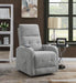 Howie Tufted Upholstered Power Lift Recliner Grey - VIP FURNITURE (NJ)