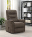 Henrietta Power Lift Recliner with Storage Pocket Brown - VIP FURNITURE (NJ)
