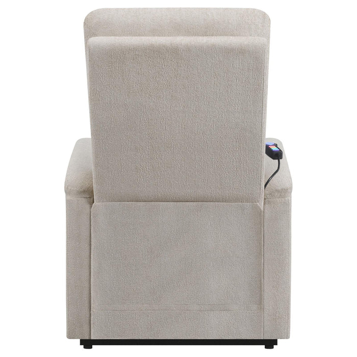 Henrietta Power Lift Recliner with Storage Pocket Beige - VIP FURNITURE (NJ)