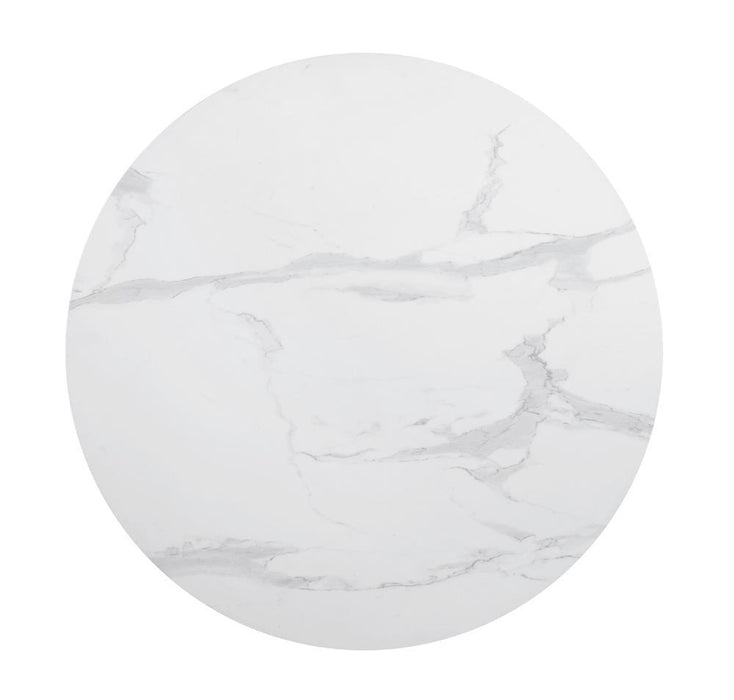 Arkell 40-inch Round Pedestal Dining Table White - VIP FURNITURE (NJ)