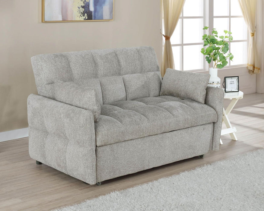 Cotswold Tufted Cushion Sleeper Sofa Bed Light Grey - VIP FURNITURE (NJ)