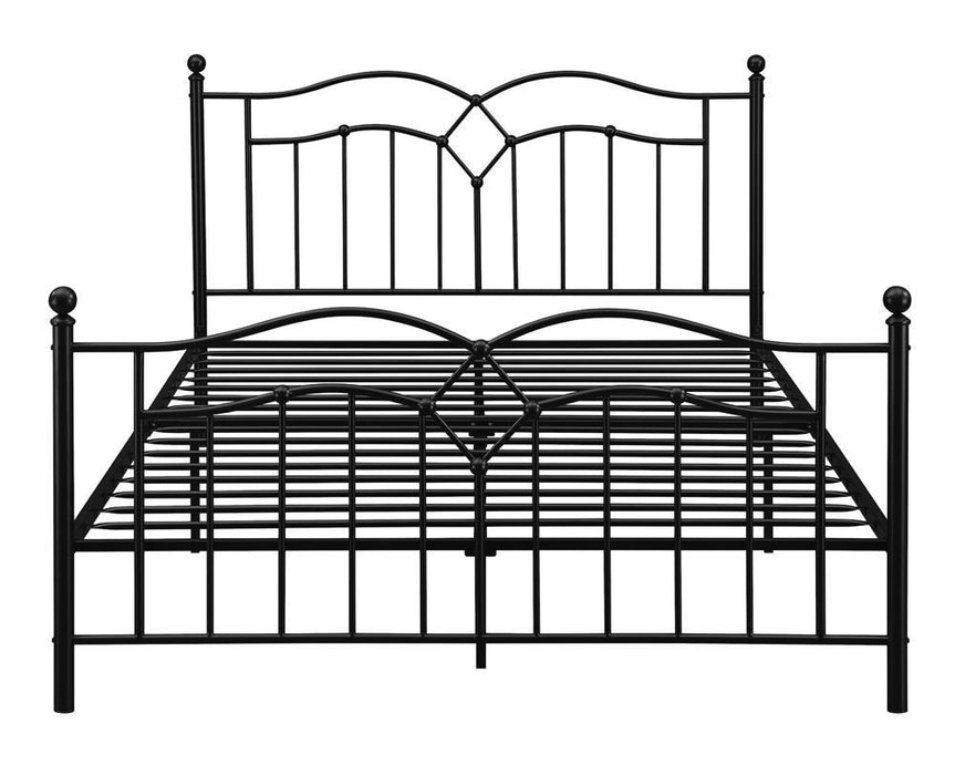 Klossen Queen Platform Bed Black - VIP FURNITURE (NJ)