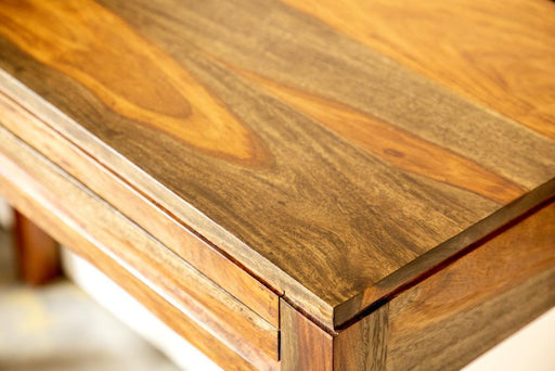 Jamesia Rectangular 2-drawer Console Table Warm Chestnut - VIP FURNITURE (NJ)