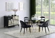 Lindsey Arched Back Upholstered Side Chairs Black (Set of 2) - VIP FURNITURE (NJ)