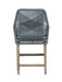 Nakia Woven Rope Back Counter Height Stools (Set of 2) - VIP FURNITURE (NJ)