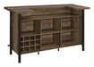 Bellemore Rectangular Storage Bar Unit Rustic Oak - VIP FURNITURE (NJ)