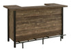 Bellemore Rectangular Storage Bar Unit Rustic Oak - VIP FURNITURE (NJ)