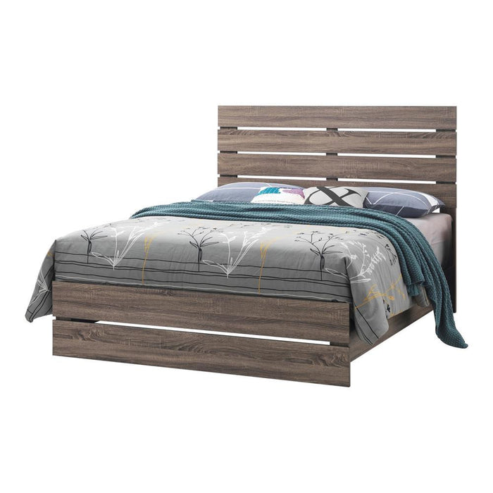 Brantford Queen Storage Bed Barrel Oak - VIP FURNITURE (NJ)