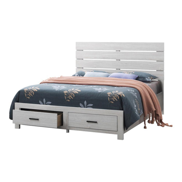 Brantford Eastern King Panel Bed Coastal White - VIP FURNITURE (NJ)