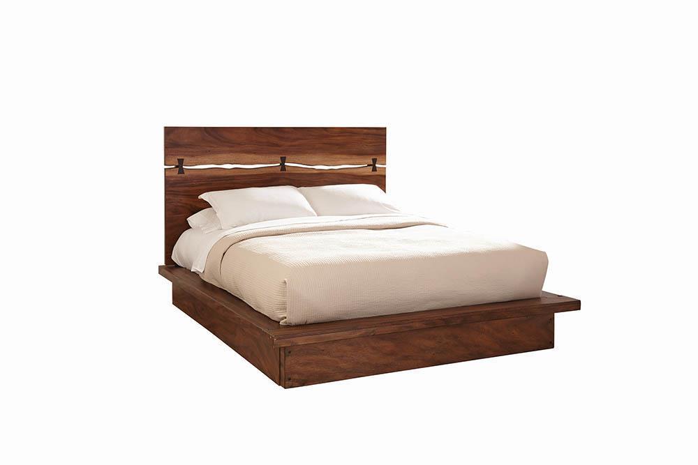 Winslow Storage Eastern King Bed Smokey Walnut and Coffee Bean - VIP FURNITURE (NJ)