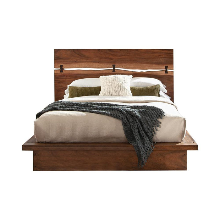 Winslow Storage Eastern King Bed Smokey Walnut and Coffee Bean - VIP FURNITURE (NJ)