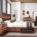 Winslow Queen Bed Smokey Walnut and Coffee Bean - VIP FURNITURE (NJ)