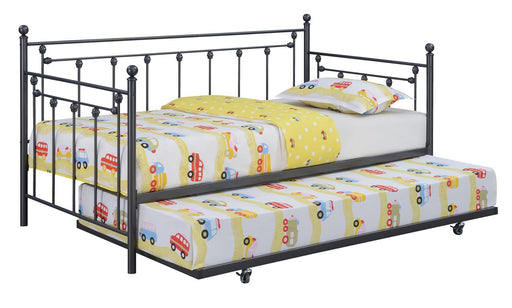 Nocus Spindle Metal Twin Daybed with Trundle - VIP FURNITURE (NJ)