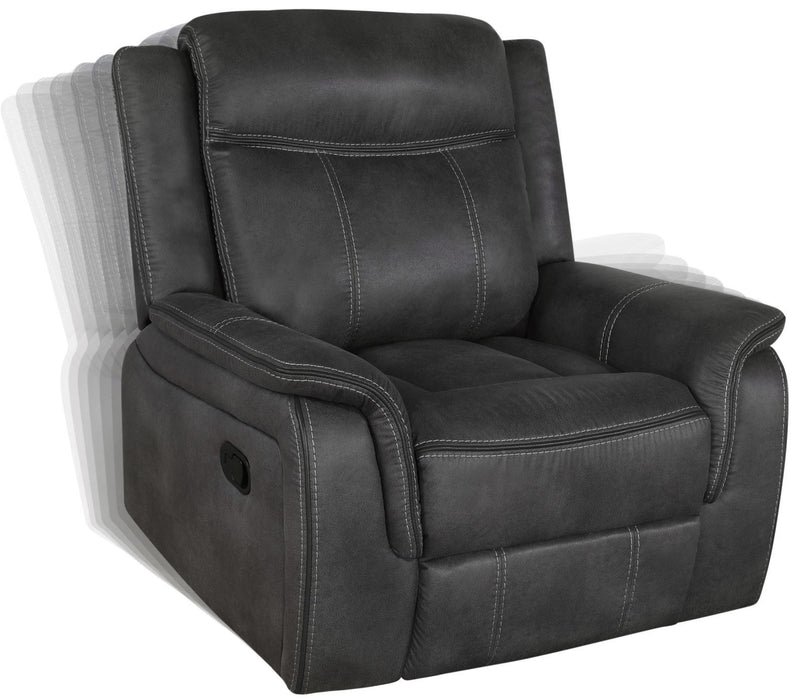 Lawrence Upholstered Tufted Back Glider Recliner - VIP FURNITURE (NJ)