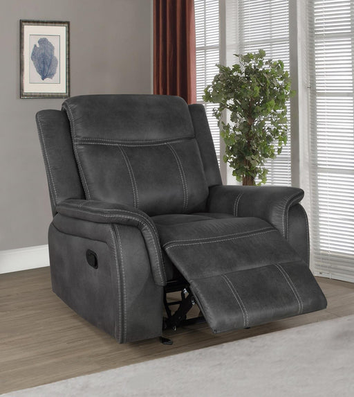 Lawrence Upholstered Tufted Back Glider Recliner - VIP FURNITURE (NJ)