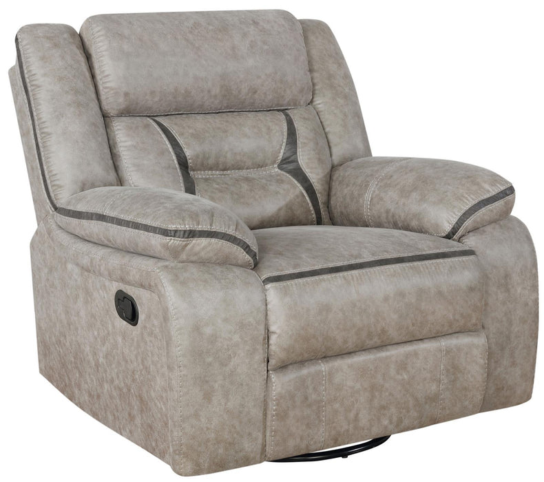 Greer Upholstered Tufted Back Glider Recliner - VIP FURNITURE (NJ)