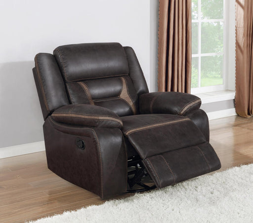 Greer Upholstered Tufted Back Glider Recliner - VIP FURNITURE (NJ)