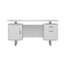 Lawtey Floating Top Office Desk Weathered Grey - VIP FURNITURE (NJ)