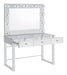 Umbridge 3-drawer Vanity with Lighting Chrome and White - VIP FURNITURE (NJ)