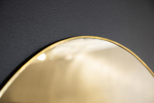 Hermione Round Wall Mirror Gold - VIP FURNITURE (NJ)
