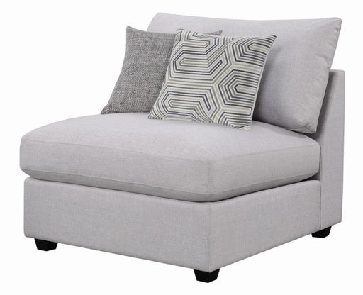 Cambria Upholstered Armless Chair Grey - VIP FURNITURE (NJ)