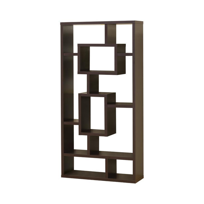 Corey 71-inch 8-shelf Bookcase Cappuccino - VIP FURNITURE (NJ)