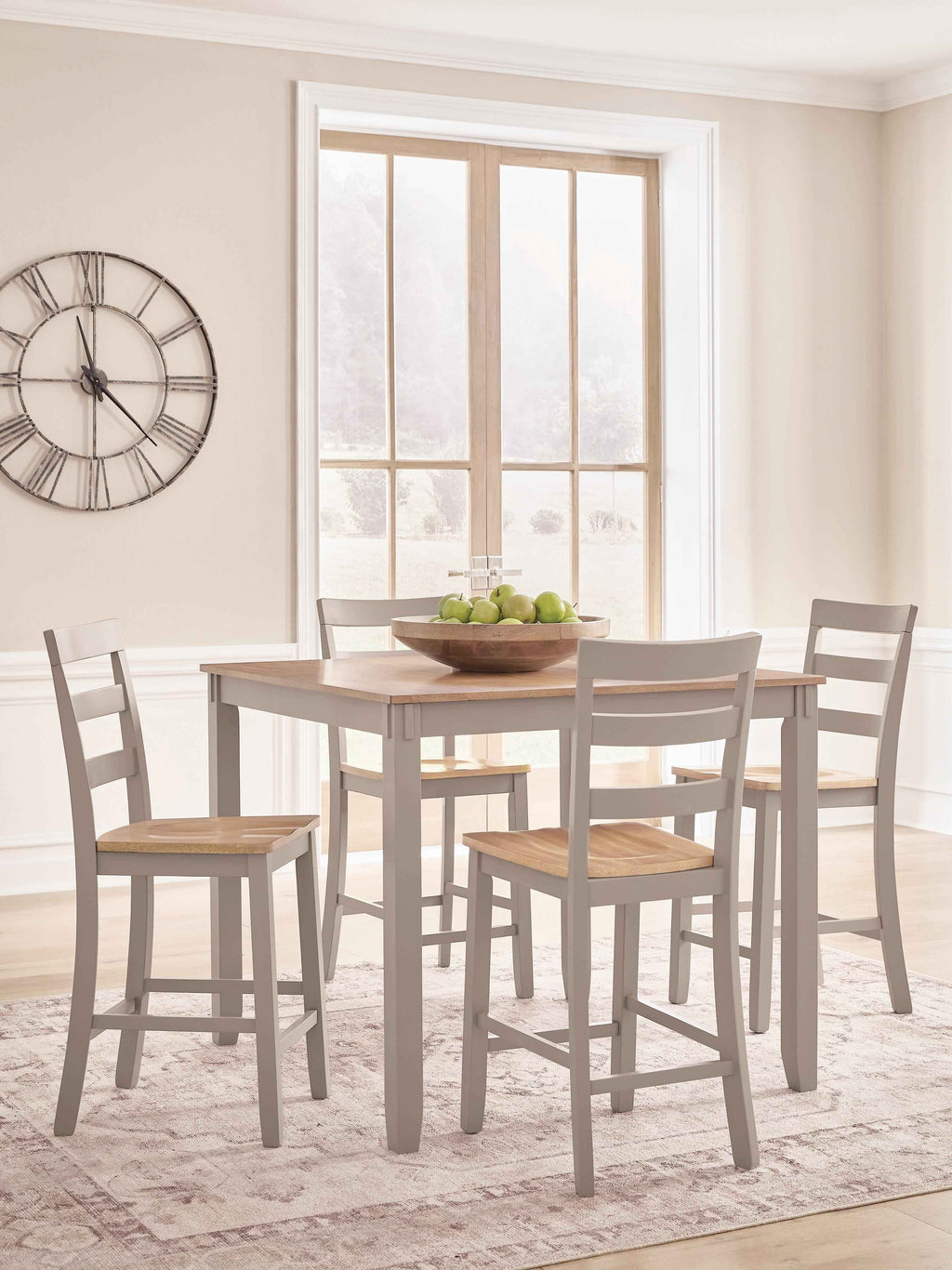 Harperfeld Counter Height Dining Table and 4 Counter Stools